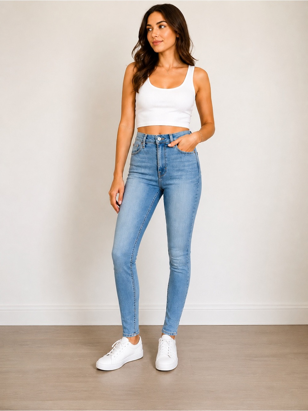 Levi’s Mile High Super Skinny Jeans Sz 29 High Rise Light Wash Stretch Denim